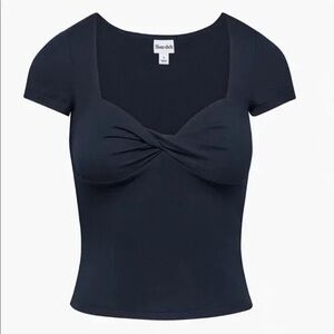 Navy Wilfred by Aritzia Twist T-Shirt